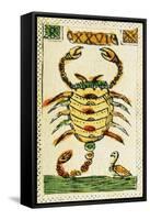 Tarot Card for Scorpio, 16th Century, Italy-null-Framed Stretched Canvas