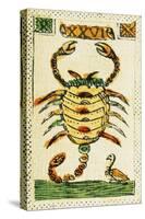 Tarot Card for Scorpio, 16th Century, Italy-null-Stretched Canvas