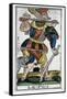 Tarot Card of the Fool, Jergot Tarot, 17th Century-null-Framed Stretched Canvas