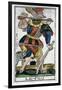 Tarot Card of the Fool, Jergot Tarot, 17th Century-null-Framed Giclee Print