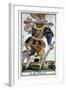 Tarot Card of the Fool, Jergot Tarot, 17th Century-null-Framed Giclee Print