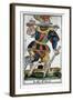 Tarot Card of the Fool, Jergot Tarot, 17th Century-null-Framed Giclee Print