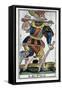 Tarot Card of the Fool, Jergot Tarot, 17th Century-null-Framed Stretched Canvas