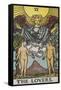 Tarot Card With a Nude Man and Woman-Arthur Edward Waite-Framed Stretched Canvas