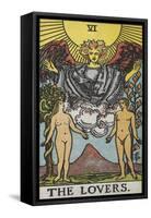 Tarot Card With a Nude Man and Woman-Arthur Edward Waite-Framed Stretched Canvas