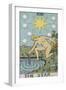 Tarot Card With a Nude Woman by a Lake With Vessels Of Water. Stars Shine Overhead-Arthur Edward Waite-Framed Giclee Print