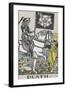 Tarot Card With Death Wearing Armor-Arthur Edward Waite-Framed Giclee Print