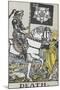 Tarot Card With Death Wearing Armor-Arthur Edward Waite-Mounted Giclee Print