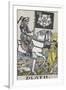 Tarot Card With Death Wearing Armor-Arthur Edward Waite-Framed Giclee Print