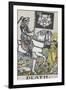 Tarot Card With Death Wearing Armor-Arthur Edward Waite-Framed Giclee Print
