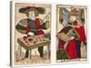 Tarot Cards, C1700-null-Stretched Canvas