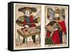 Tarot Cards, C1700-null-Framed Stretched Canvas