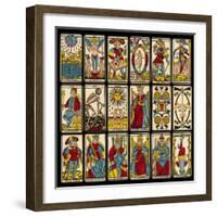 Tarot Selection from the Traditional Marseille Pack-null-Framed Photographic Print