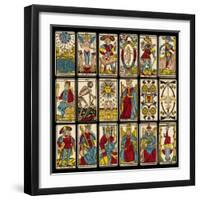 Tarot Selection from the Traditional Marseille Pack-null-Framed Photographic Print