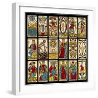 Tarot Selection from the Traditional Marseille Pack-null-Framed Photographic Print