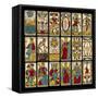 Tarot Selection from the Traditional Marseille Pack-null-Framed Stretched Canvas