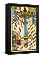 Tarot: The Ace of Swords-null-Framed Stretched Canvas