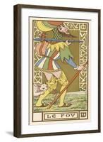 Tarot: The Fool-Oswald Wirth-Framed Art Print