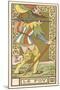 Tarot: The Fool-Oswald Wirth-Mounted Art Print