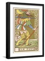 Tarot: The Fool-Oswald Wirth-Framed Art Print