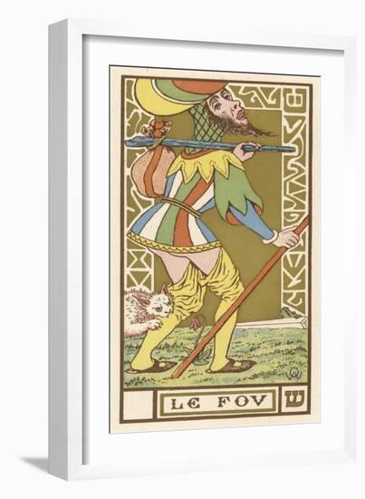 Tarot: The Fool-Oswald Wirth-Framed Art Print