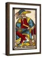 Tarot: The King of Coins-null-Framed Art Print