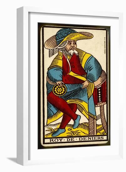 Tarot: The King of Coins-null-Framed Art Print