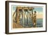 Tarpon on Dock, Biloxi, Mississippi-null-Framed Art Print