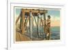 Tarpon on Dock, Biloxi, Mississippi-null-Framed Premium Giclee Print