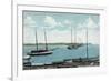 Tarpon Springs, Florida - Anclote River Scene-Lantern Press-Framed Premium Giclee Print