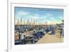 Tarpon Springs, Florida - Sponge Fleet in Harbor-Lantern Press-Framed Art Print