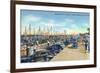 Tarpon Springs, Florida - Sponge Fleet in Harbor-Lantern Press-Framed Art Print