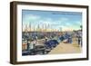 Tarpon Springs, Florida - Sponge Fleet in Harbor-Lantern Press-Framed Art Print