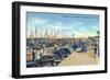 Tarpon Springs, Florida - Sponge Fleet in Harbor-Lantern Press-Framed Art Print