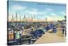 Tarpon Springs, Florida - Sponge Fleet in Harbor-Lantern Press-Stretched Canvas