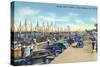 Tarpon Springs, Florida - Sponge Fleet in Harbor-Lantern Press-Stretched Canvas