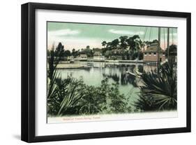 Tarpon Springs, Florida - View from the Water-Lantern Press-Framed Art Print