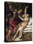 Tarquin and Lucretia, C.1568-76-Titian (Tiziano Vecelli)-Stretched Canvas