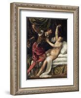 Tarquin and Lucretia, C.1568-76-Titian (Tiziano Vecelli)-Framed Giclee Print