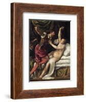 Tarquin and Lucretia, C.1568-76-Titian (Tiziano Vecelli)-Framed Giclee Print