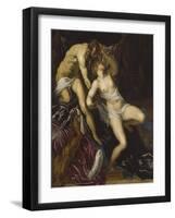 Tarquin and Lucretia, C.1578-80-Jacopo Robusti Tintoretto-Framed Giclee Print