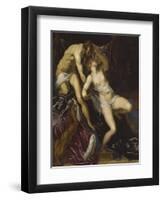 Tarquin and Lucretia, C.1578-80-Jacopo Robusti Tintoretto-Framed Premium Giclee Print