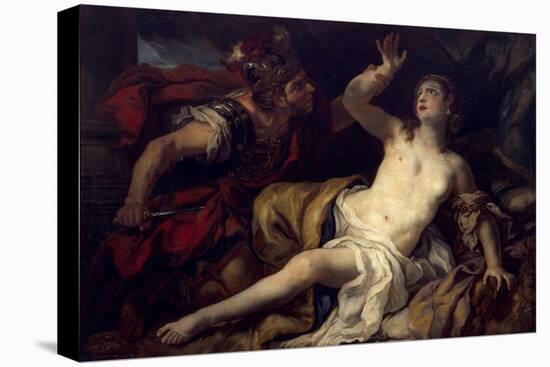 Tarquin and Lucretia-Johann Michael Rottmayr-Stretched Canvas