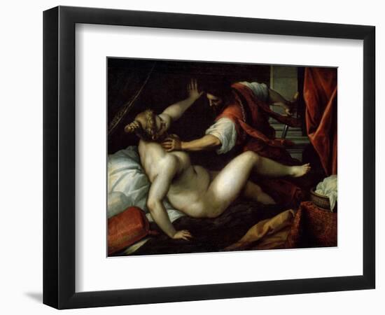 Tarquinius and Lucretia, 16th or Early 17th Century-Jacopo Palma-Framed Giclee Print