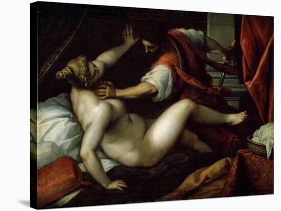 Tarquinius and Lucretia, 16th or Early 17th Century-Jacopo Palma-Stretched Canvas