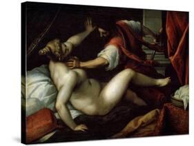 Tarquinius and Lucretia, 16th or Early 17th Century-Jacopo Palma-Stretched Canvas