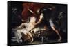 Tarquinius and Lucretia-Luca Giordano-Framed Stretched Canvas