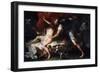 Tarquinius and Lucretia-Luca Giordano-Framed Giclee Print