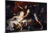 Tarquinius and Lucretia-Luca Giordano-Mounted Giclee Print