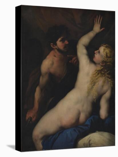 Tarquinius and Lucretia-Luca Giordano-Stretched Canvas